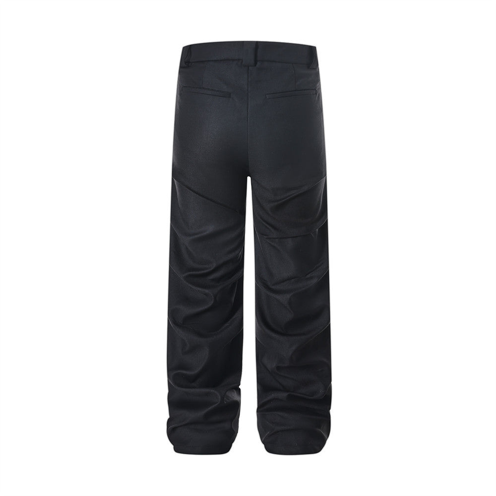 Men's Fashion Pleated Wide-leg Casual Pants