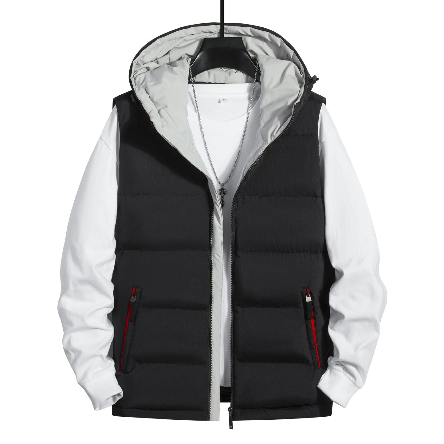 New Sports Casual Hooded Youth Sleeveless Vest