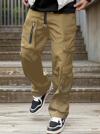 Slim-Fit Outdoor-Multi-Pocket Freizeithose