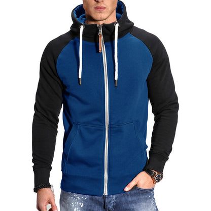 Men's Colorblock Casual Cardigan Sweater