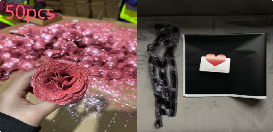 Personalisierte Valentinstag Brautstrauß