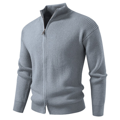 Men's Zipper Cardigan Sweater Coat