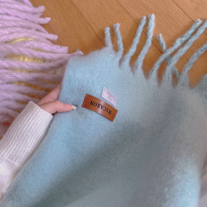 Women's Versatile Fashion Solid Color Warm Scarf