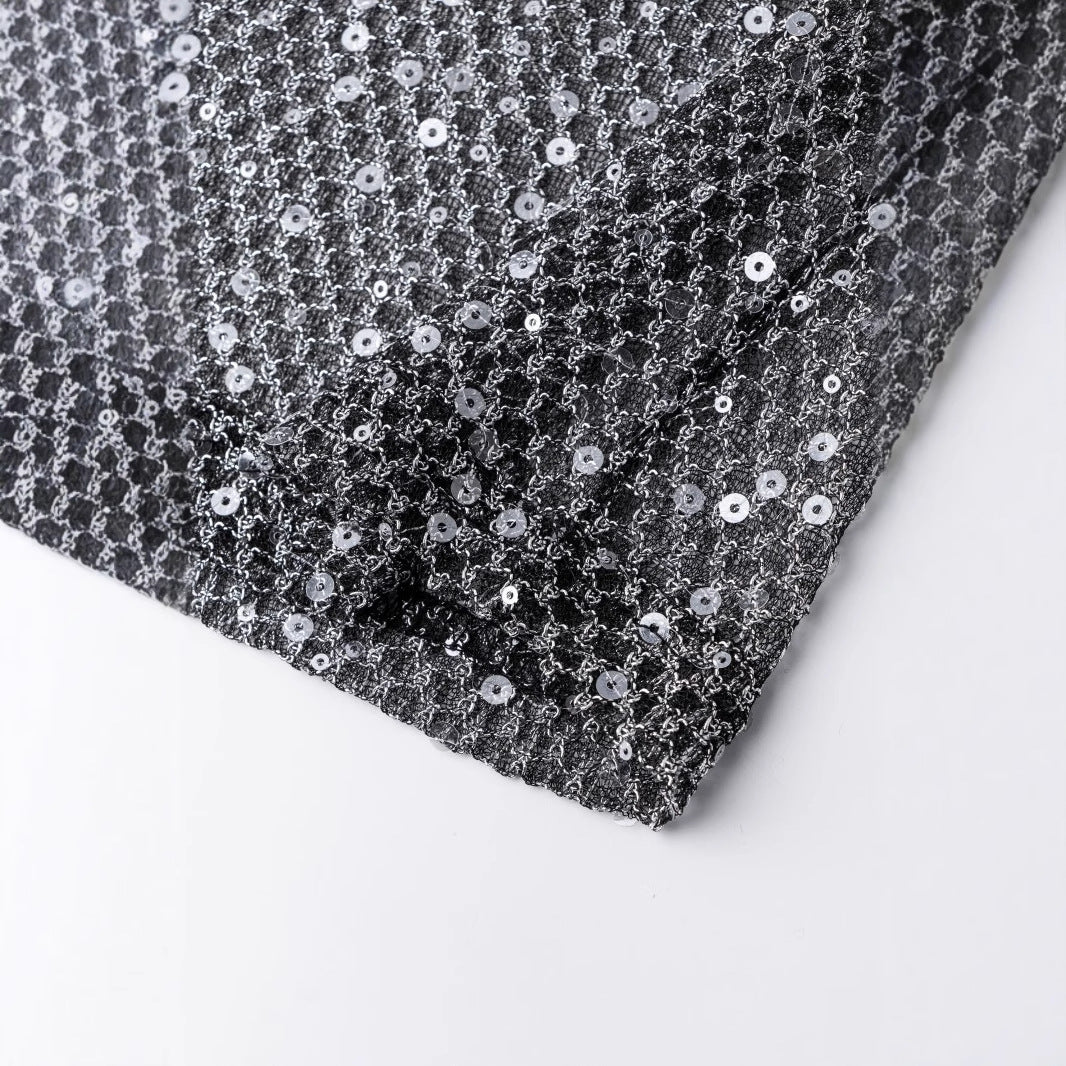 Western Style See-through Mesh Kurzarm-T-Shirt