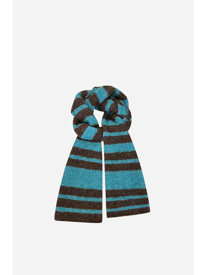 Striped Knit Scarf Women's Warm Neck Warmer