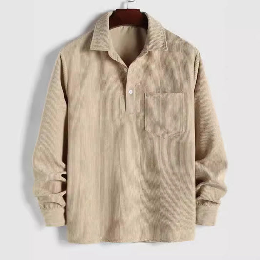 Men's Long-sleeved Shirt Craft Flocking