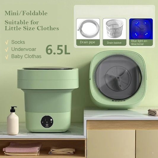 Mini Foldable Washing Machine Portable Mini Socks Underwear Panties Washing Machine Big Capacity 3 Models With Spinning Dry Gadgets - Joker