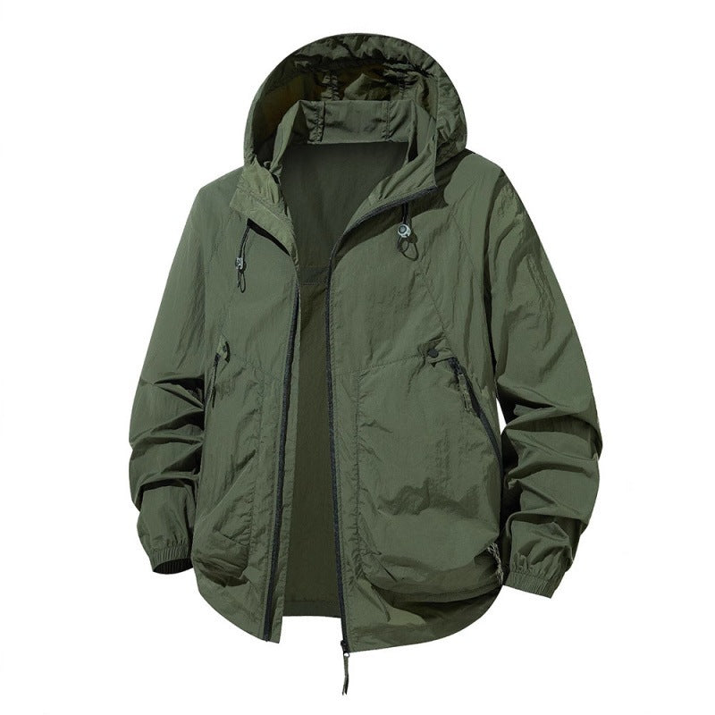 Sun-protective Couple's Clothing Breathable Ultra-thin Hooded Jacket
