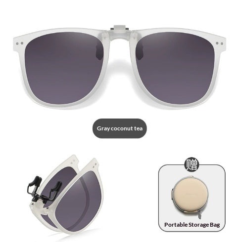 Foldable Polarized Sunglass Clips UV Protection Fashionable Lightweight