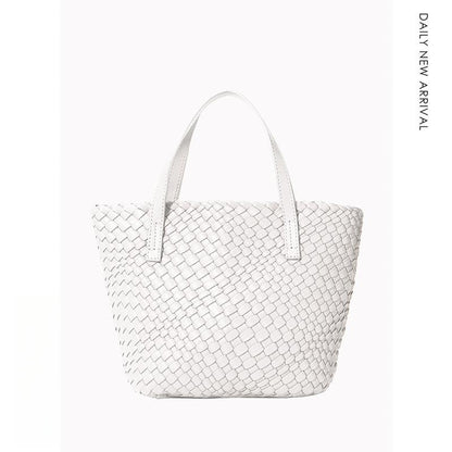 Portable Shoulder Crossbody Large Capacity Woven Bag Tote Bag