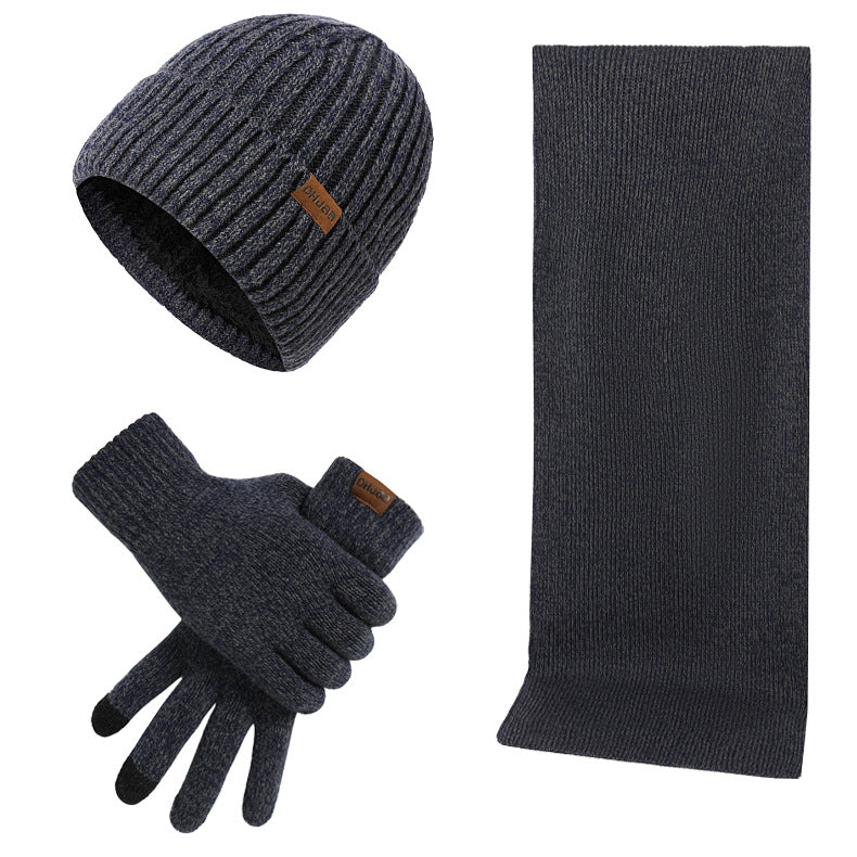 Mützenschal Und Handschuhe Dreiteiliges Set