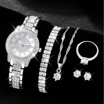 Women's Cornucopia Diamond-embedded Watch Set Popular