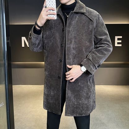 Lange Baumwollmantel - Winddichter Mantel