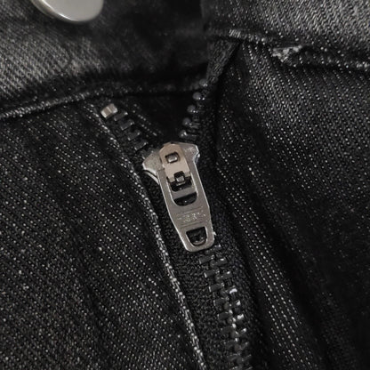 American-style Street-washed, Distressed, Slightly Flared Denim Jeans