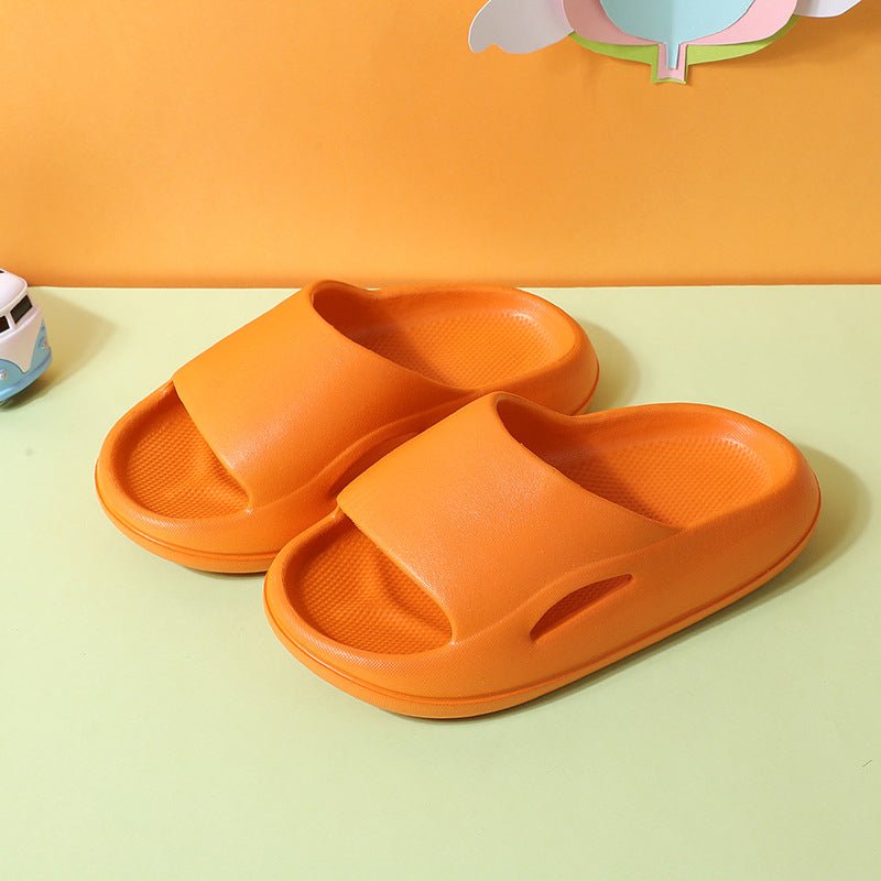 Summer Cute Thick - soled Soft - soled Home Indoor Outdoor Solid Color Sandals And Slippers - Joker