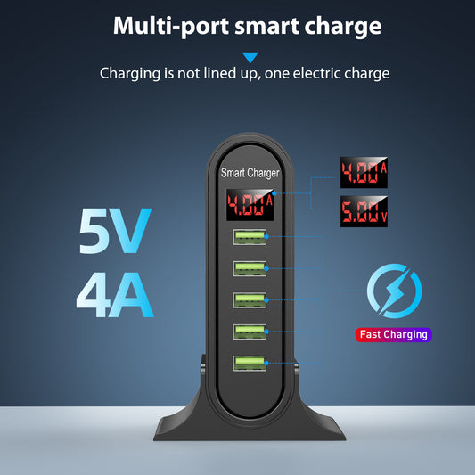 USB-Fünf-Port-Smart-Ladegerät
