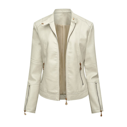 New Women's PU Leather Jacket