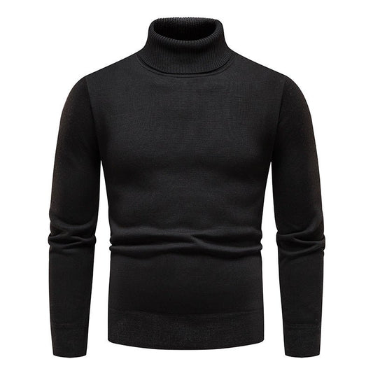 Men's Classic All - matching Fleece - lined Turtleneck Sweater - Joker