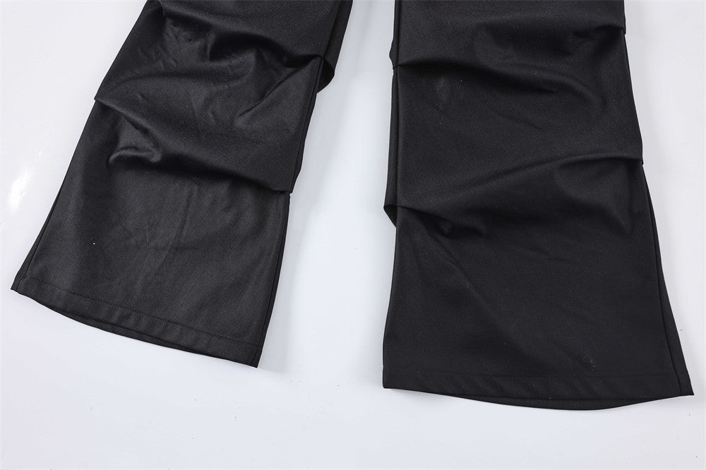 Men's Fashion Pleated Wide-leg Casual Pants