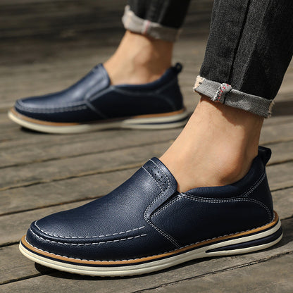 Handgenähte Lässige Leder Slip-on Schuhe