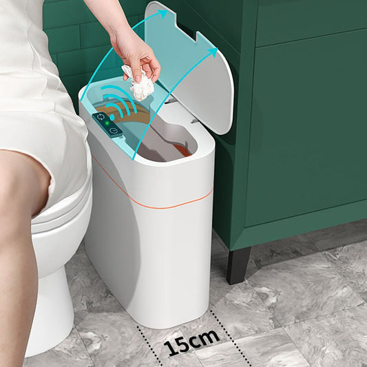 Smart Trash Can With Lid For Bedroom And Living Room Kitchen Storage Box Trash Can Induction Small Car Box Automatic Smart Dustbin Smart Trash Bin - Joker