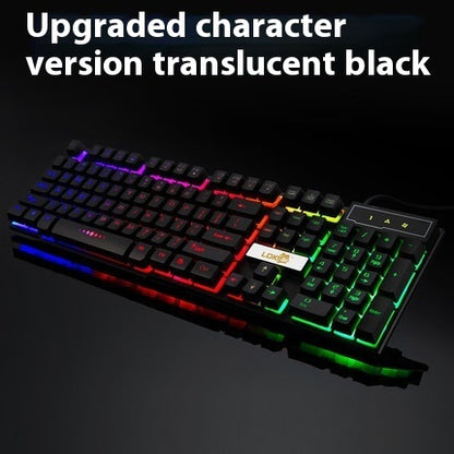 Industrie Gaming Tastatur leuchtende USB-Kabel Gaming Tastatur