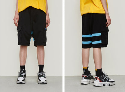 Kontrastnähte lässige Shorts