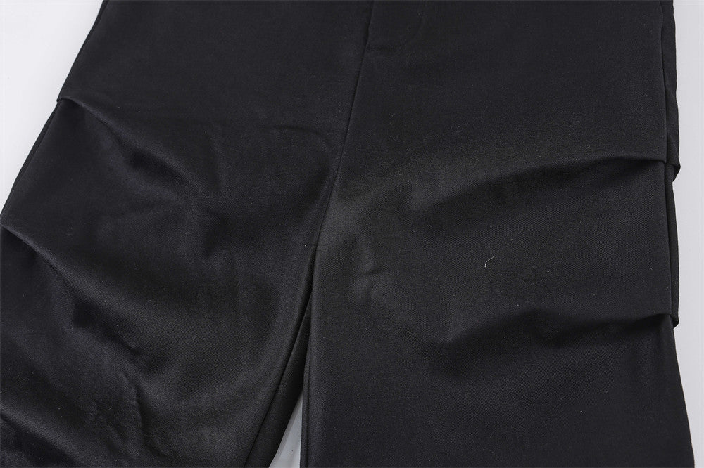 Men's Fashion Pleated Wide-leg Casual Pants