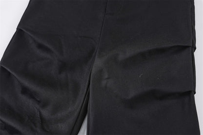 Men's Fashion Pleated Wide-leg Casual Pants