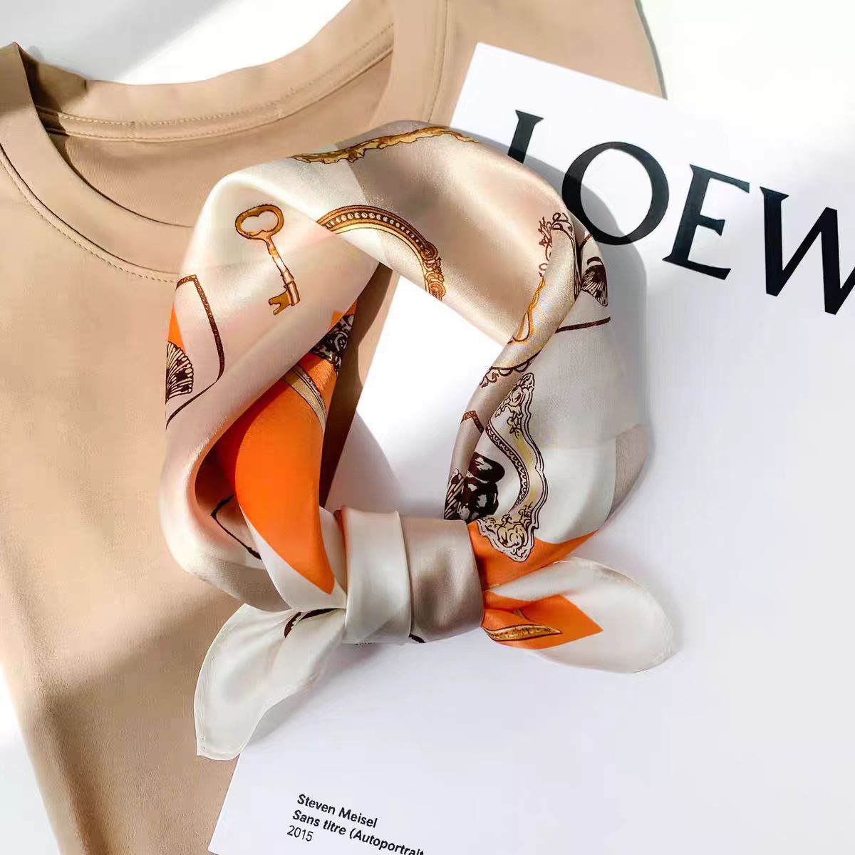 High-end Ladies' Small Square Handkerchief