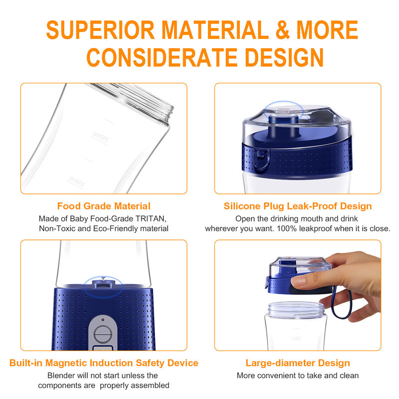 Tragbarer Mixer Für Shakes Und Smoothies  Wiederaufladbarem USB