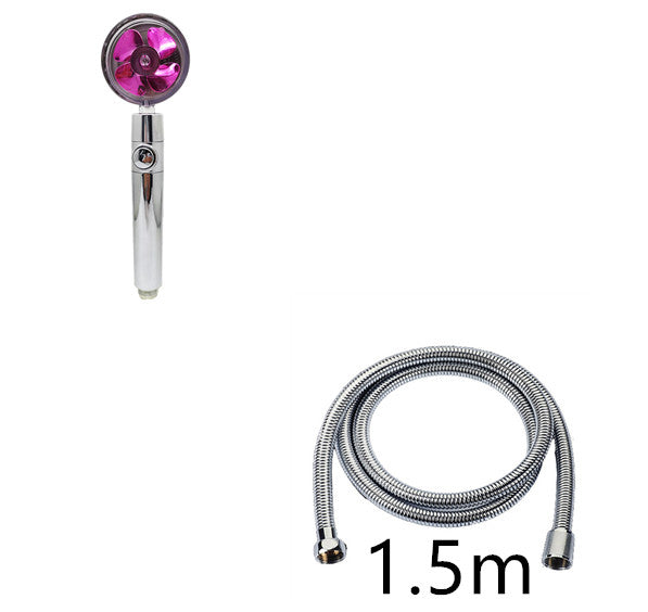 Propeller-getriebener Duschkopf Mit Stoppknopf