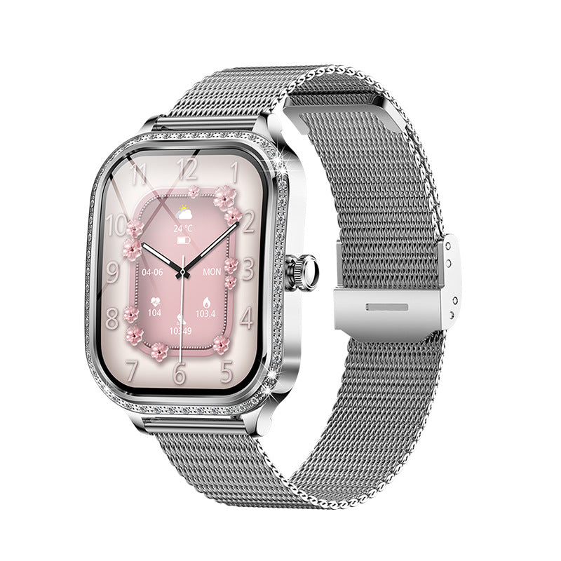 MK88 Women's Bluetooth Calling Heart Rate Blood Pressure Blood Oxygen Detection Calories More Than Sport Smart Watch