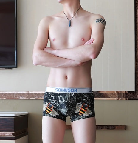 New Ice Silk Men's Thin Breathable Boxer Pants