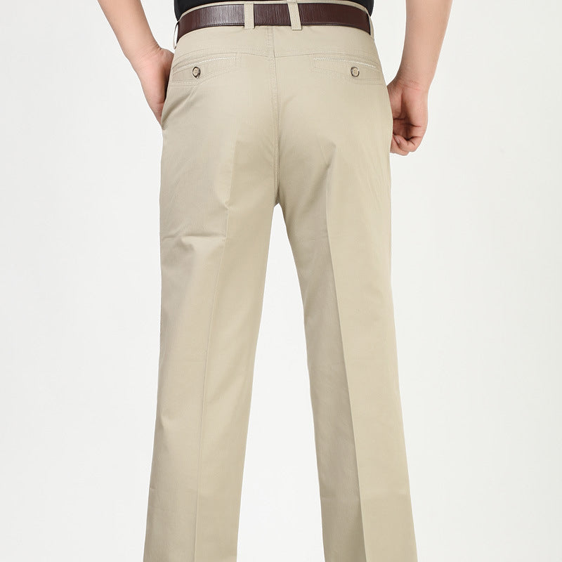 Summer thin straight trousers