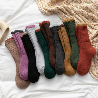 Winter New Thickened Women's Terry Tube Socks