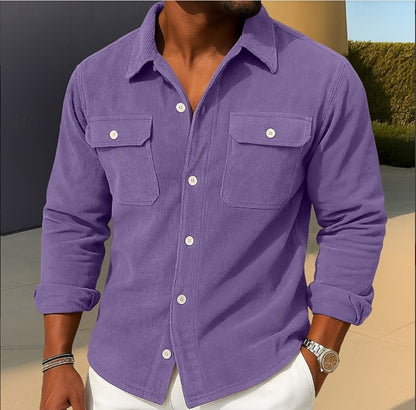 Herren Langarm-Polo mit edler Jacquard-Struktur – Sportlicher Zipper & Slim Fit | Atmungsaktiv