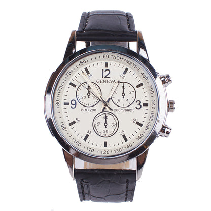 Blaues Licht Glas-Armband-Uhr Männer