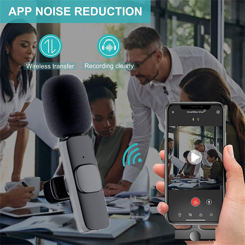 Drahtloses Lavalier-Mikrofon-bewegliche Audio-Video-Aufnahme-Mini-Mikrofon