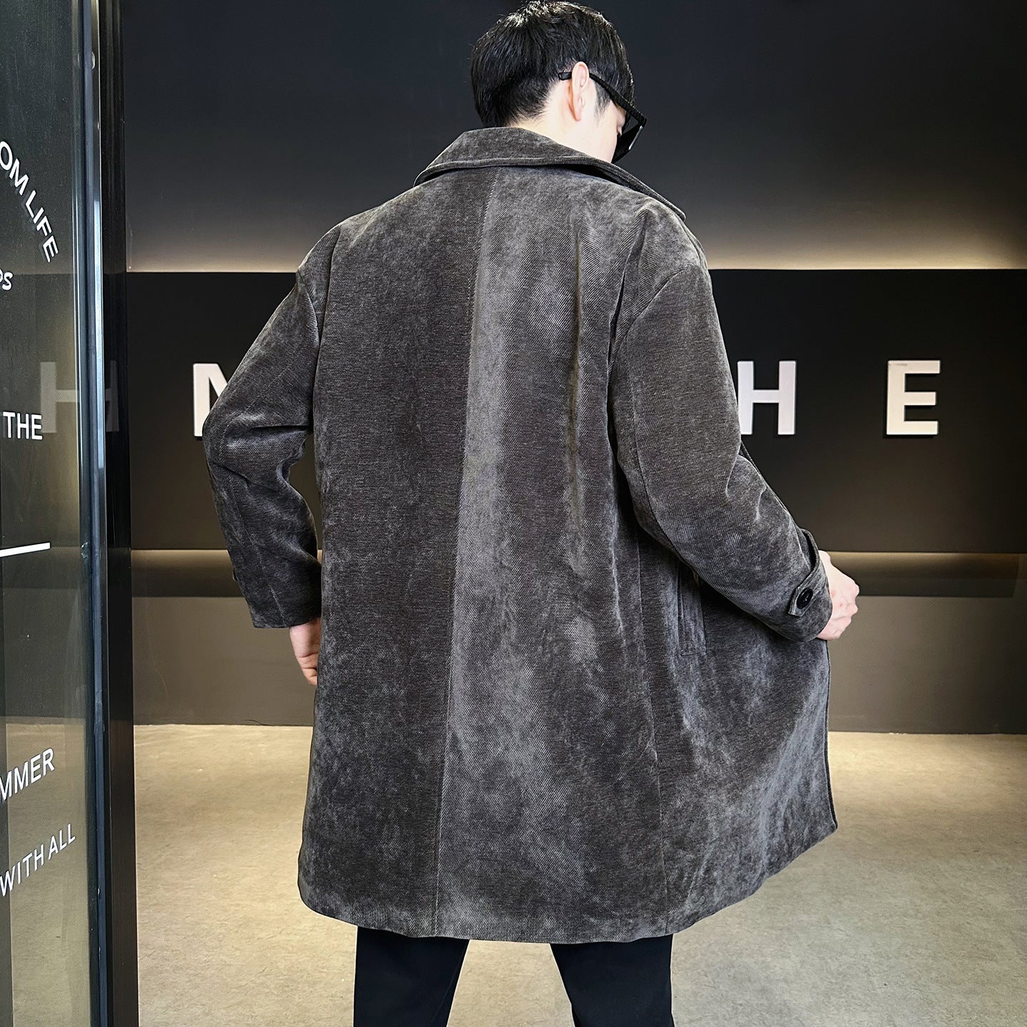 Lange Baumwollmantel - Winddichter Mantel