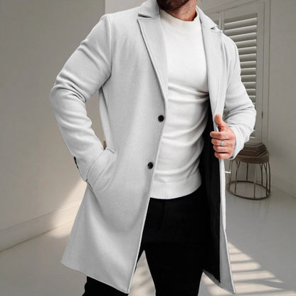 Classic Versatile Business-style High-end Single-breasted Casual Trench Coat