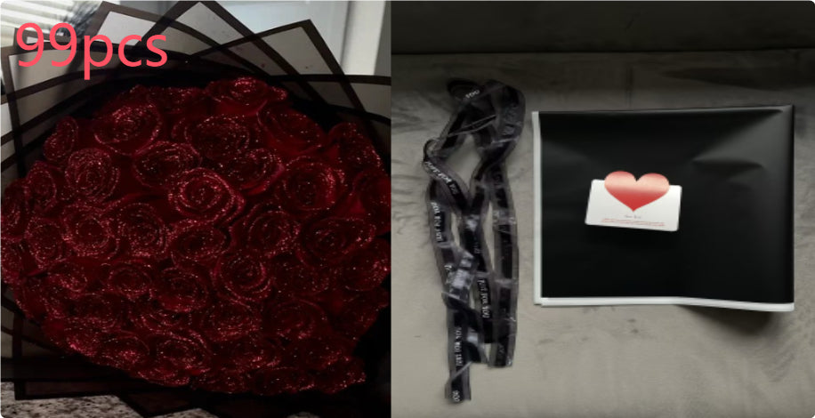 Personalisierte Valentinstag Brautstrauß