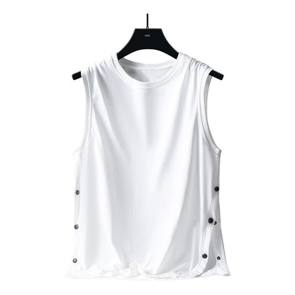 Double Yarn 100 Cotton 200g Summer Men's Vest