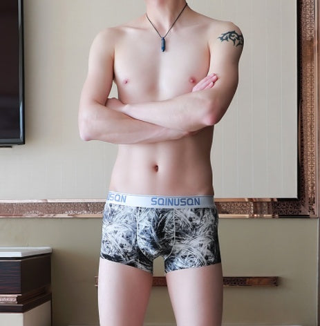 New Ice Silk Men's Thin Breathable Boxer Pants