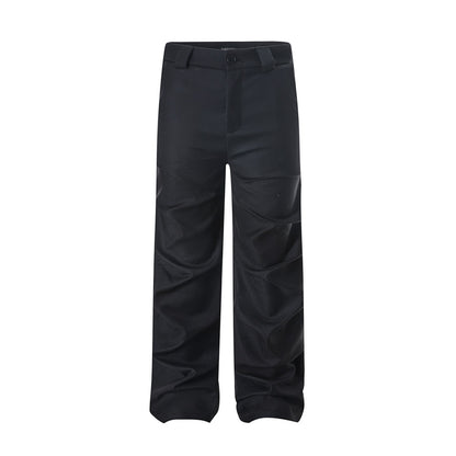 Men's Fashion Pleated Wide-leg Casual Pants