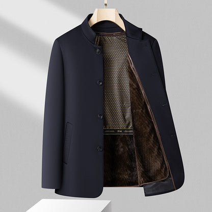 Down Men's Mid-length Detachable Down Liner Coat