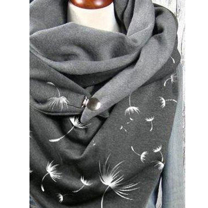 Women's Cotton Malaysia Warm Button Scarf