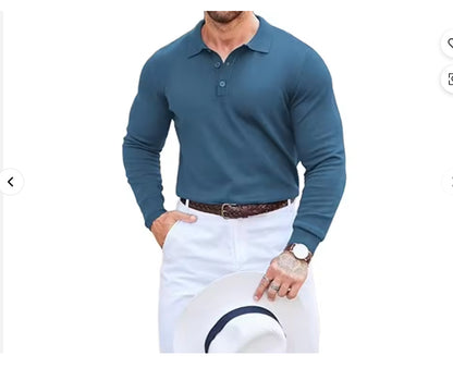 Sports Men's Polo Shirt Solid Color