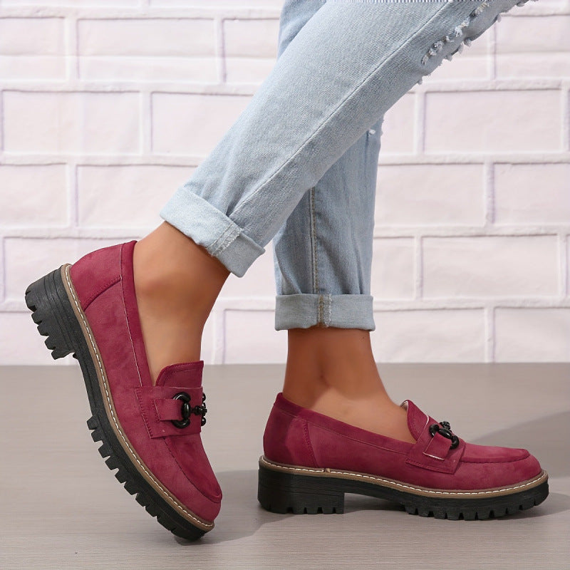 Women's Loafers With Horsebit Decoration