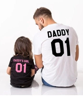 Pink word parent - child family outfit - Joker